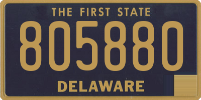 DE license plate 805880