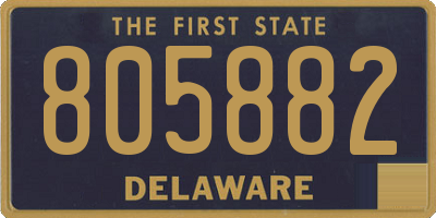 DE license plate 805882