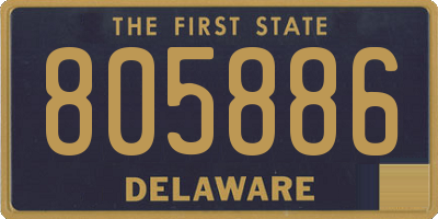 DE license plate 805886