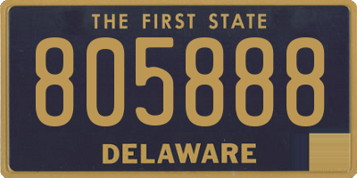 DE license plate 805888