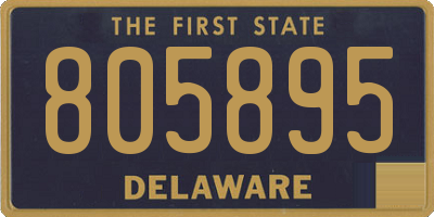 DE license plate 805895