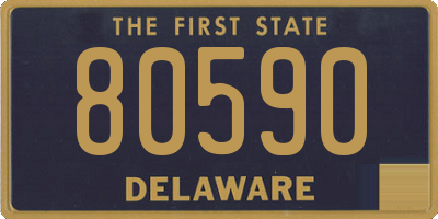 DE license plate 80590