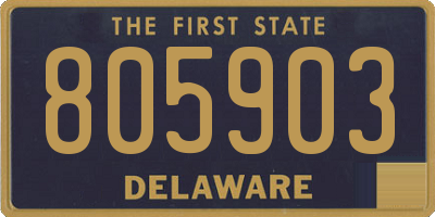 DE license plate 805903