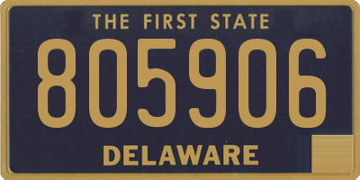 DE license plate 805906