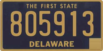 DE license plate 805913
