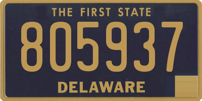 DE license plate 805937