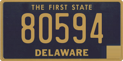 DE license plate 80594