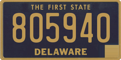 DE license plate 805940