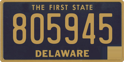 DE license plate 805945