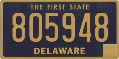 DE license plate 805948