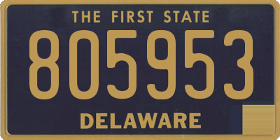 DE license plate 805953