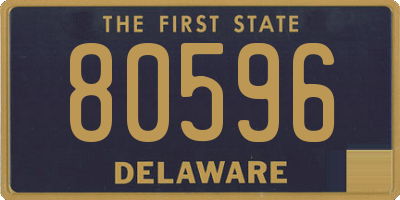 DE license plate 80596