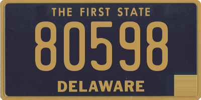DE license plate 80598