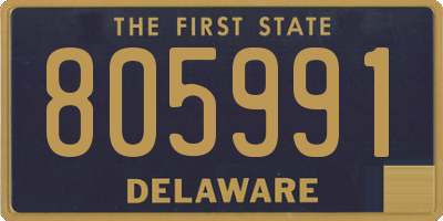 DE license plate 805991