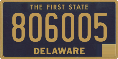 DE license plate 806005