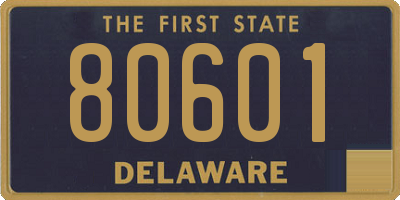 DE license plate 80601