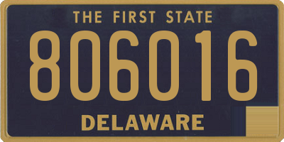 DE license plate 806016