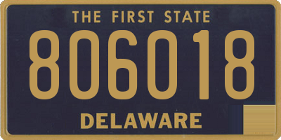 DE license plate 806018