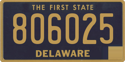 DE license plate 806025
