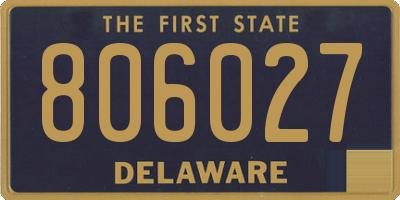 DE license plate 806027