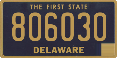 DE license plate 806030