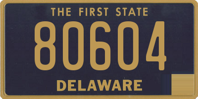 DE license plate 80604