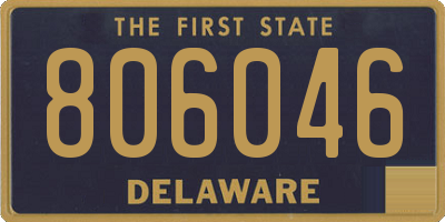 DE license plate 806046