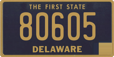 DE license plate 80605