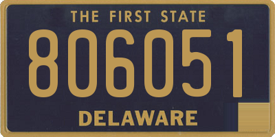 DE license plate 806051