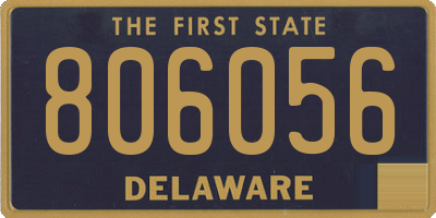 DE license plate 806056