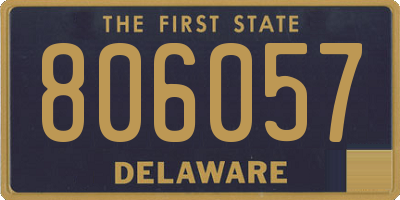 DE license plate 806057