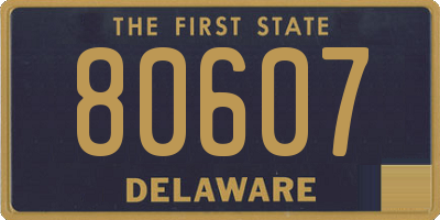 DE license plate 80607