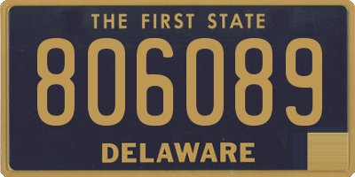 DE license plate 806089