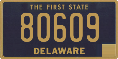 DE license plate 80609