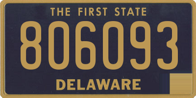 DE license plate 806093