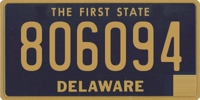 DE license plate 806094
