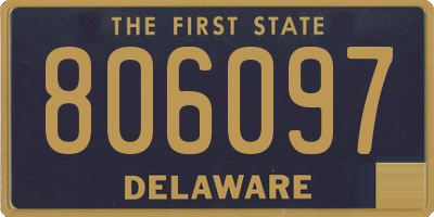DE license plate 806097