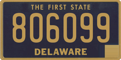 DE license plate 806099