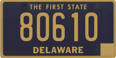 DE license plate 80610