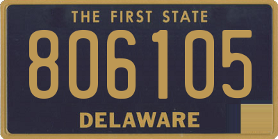 DE license plate 806105