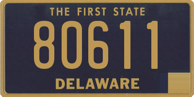 DE license plate 80611