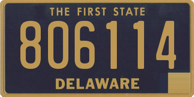 DE license plate 806114