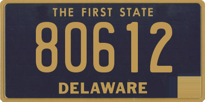 DE license plate 80612