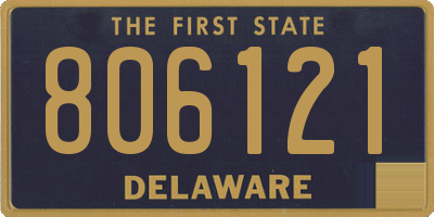 DE license plate 806121