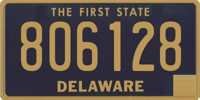 DE license plate 806128