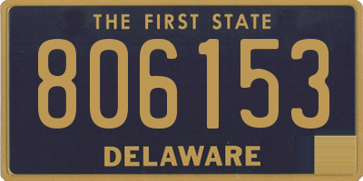 DE license plate 806153