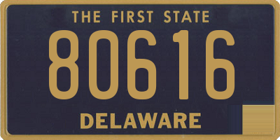 DE license plate 80616