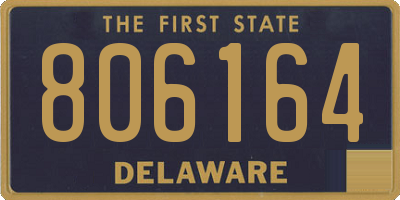DE license plate 806164
