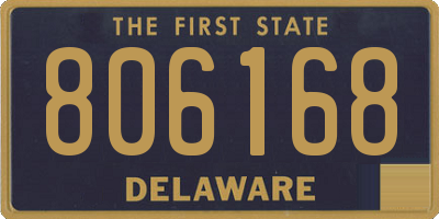 DE license plate 806168
