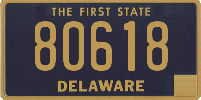 DE license plate 80618
